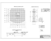 8. Вид плиты перекрытия, разрез 1-1, армирование колонны.jpg